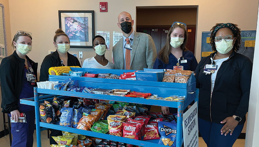 Rick Couldry and Team with the Rejuvenation Station