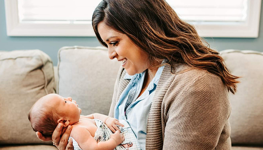 amanda and child