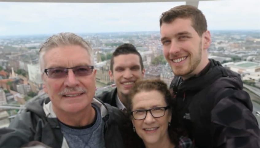 Luke Harbur and family