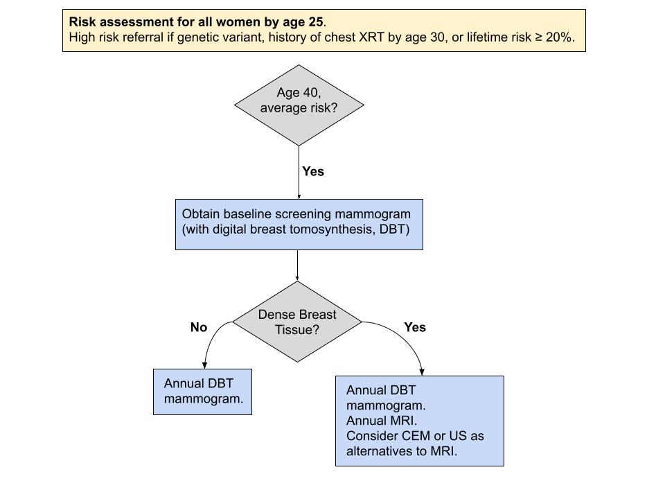 Breast Cancer Risk Flowchart