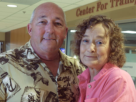 Transplant patient Cathy Robertson.