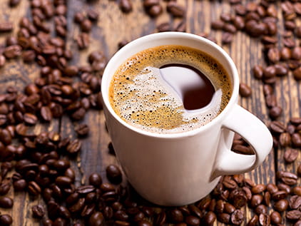 Cup of coffee.